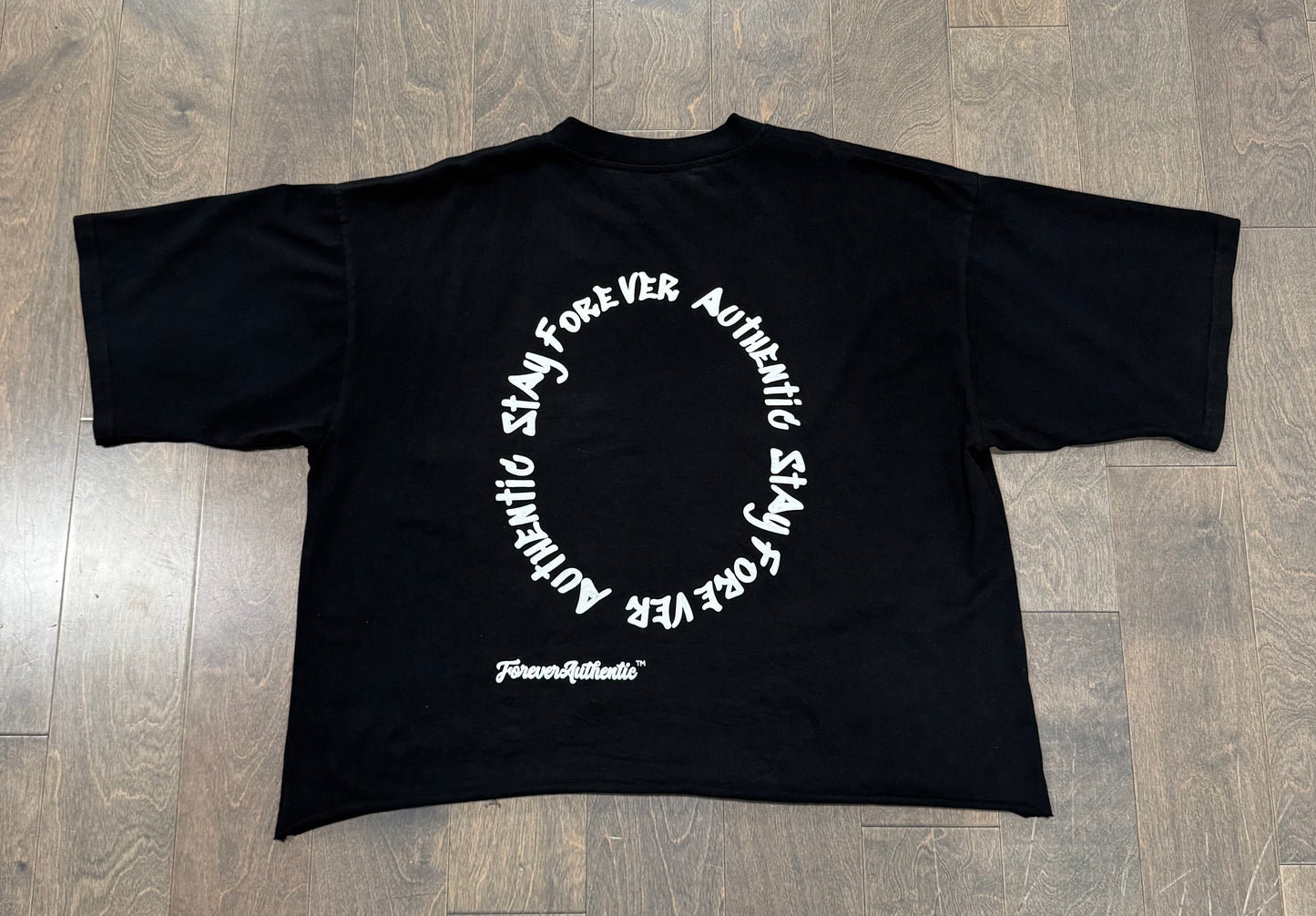 "TOWRTD" OVERSIZED BOX TEE - BLACK