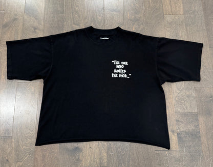 "TOWRTD" OVERSIZED BOX TEE - BLACK